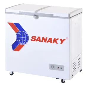 SANAKY best seller high-quality 410L 530L 761L chest freezer for supermarket and household with cheap price