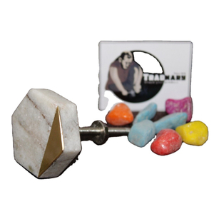 Bouton d'armoire en marbre pour la décoration de la maison meubles de salon et quincaillerie pour panneau de tiroir de porte et bouton de traction exportateur Tradnary - Product Image 1