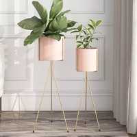 Magnifiques pots de fleurs en fer de style américain, nouveau design, avec support, écologiques et durables, pour la décoration de la maison et du jardin