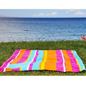 Dernier nouveau design personnalisé de serviettes de plage teintes en fil de coton biologique avec votre logo et votre design personnalisés - Product Image 2