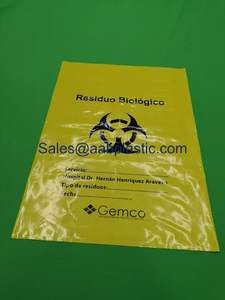 Conception personnalisée déchets médicaux sac à ordures sac en plastique pour fournisseurs médicaux hdpe sacs à déchets - Product Image 4