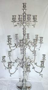 Candelabros de suelo de aluminio caliente candelabros de suelo grande decoración de boda salón de bodas aspecto clásico candelabro alto centro de mesa - Product Image 3