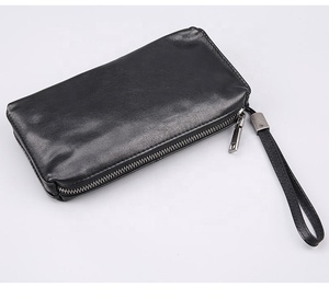 De los hombres de cuero suave de cuero casuales Retro cartera de la cabeza de cuero de vaca de la bolsa del teléfono móvil ATO-0090 - Product Image 5