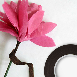 7 Colors Plastic Floral Tape Single Side 12mm X 20Yard Stretchable for Craft Supply DIY Projects Flower Arrangement Waterproof - Product Image 6