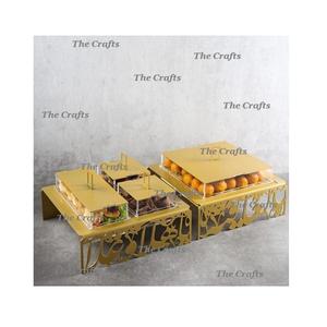 Plateau de chocolats à dessert en métal plateau de Ramadan de taille et de forme personnalisées pour restaurant et vaisselle à la maison - Product Image 2