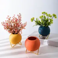 Vaso da fiori pianta fioriera vaso da fiori personalizzato Cactus da interno in ceramica piccola succulenta Set succulente vasi Boho all'ingrosso per piante