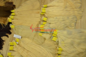 Vente chaude!!! Qualité supérieure!!! Couleur de cheveux blonds Russie 100% cheveux humains - Product Image 2