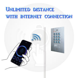 DK-2881C (P2) Wi-fi Tuya Contrôle D'accès Clavier Clavier EM Lecteur De Carte Encastré IP-66 Étanche Wifi Bleu LED 3 NC/NO Relais - Product Image 3