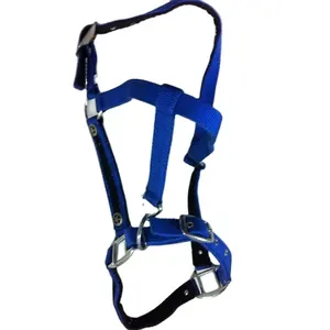 High Quality Latest Design Horse Halter Triple Layered Nylon webbing Head Collar Assorted Colors All Sizes