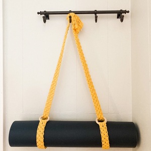 Tapis de Yoga en coton biologique, pour épaule et dos, sac de transport avec crochet, pour la gymnastique, le Fitness et l'extérieur, 1 pièce - Product Image 4