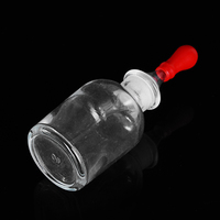 Flacons compte-gouttes en verre borosilicate de bonne qualité, transparents, avec pipette et embout en caoutchouc, résistants à la chaleur, capacité de 30 ml à 250 ml, pour laboratoire