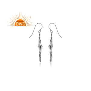 Oxidized 925 Sterling <b>Silver</b> Handmade Women's Necklaces Jewelry Natural White <b>Pearl</b> Gemstone Dangle <b>Earrings</b> Jewelry Supplier - Product Image 3