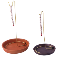 Porte-encens en bois à suspendre inversé, décoration religieuse pour la maison, méditation, énergie positive, attrape-cendres, écologique, bois de santal