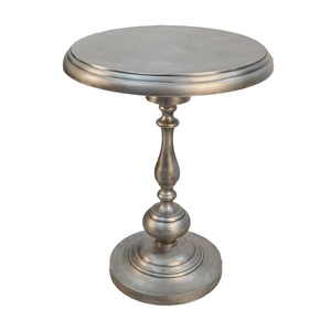 Mesa Auxiliar de Pie de Diseño Elegante, Fabricada a Mano, Duradera, de Metal Plateado Clásico, Ecológica y de Venta Rápida - Product Image 5