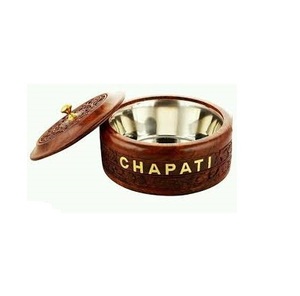 High Quality <b>Wood</b> Chapati Box New Design Eco Friendly Round Shape and Mini Wooden Box Packaging With Printed for Sale - Product Image 2