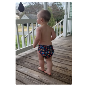 reusable washable diaper baby cloth diapers with - Product Image 2