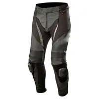 SP X Leather Motorcycle Motorbike Track Race Pants Jeans Black