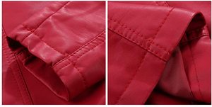 Blouson en cuir personnalisé pour femmes, avec poche intérieure sur la poitrine - Product Image 6