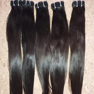 Indian Virgin <b>Remy</b> <b>Human</b> <b>Hair</b> <b>Extensions</b> 20-28 Inches Silky Straight Wave Various Wig Options Available - Product Image 1