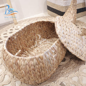 Whale Shaped Wicker Water Hyacinth Storage Baskets From Vietnam - Product Image 4