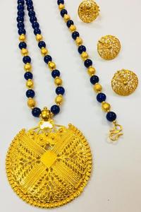 Conjunto de collar y cuentas de estilo étnico para mujer, juego de collar y cuentas de color negro, para fiesta, fabricante de joyería India - Product Image 4