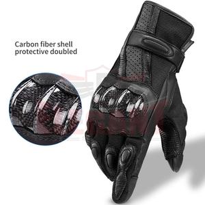 2025 professionnel personnalisé protection noir Pro Biker gants haute qualité en cuir moto gants en cuir véritable moto - Product Image 3