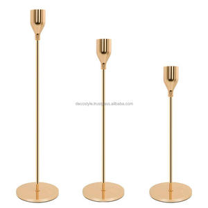 Portavelas de latón Juego de 3 - Product Image 2