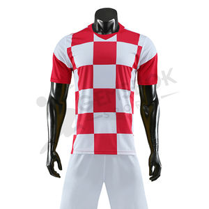 เสื้อฟุตบอลเครื่องแบบระเหิดขายส่งราคาถูกเสื้อฟุตบอล100% โพลีเอสเตอร์สโมสรฟุตบอลเครื่องแบบ - Product Image 1