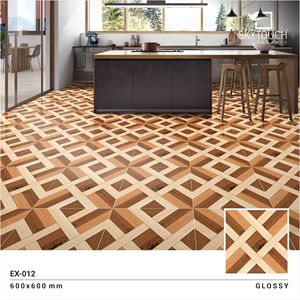 Azulejos de suelo de porcelana blanca de alto brillo Kajaria, mármoles esmaltados para pared, superficie de tiempo ácido metálico OEM, azulejos perfectos para decoración del hogar - Product Image 6