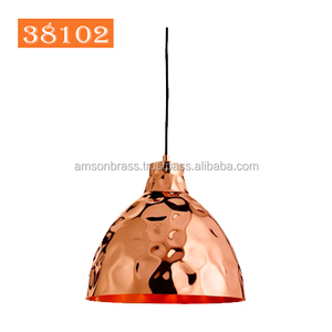 Lampe suspendue suspendue en cuivre martelé en métal de haute qualité pour la décoration hôtel Restaurant et décoration de la maison - Product Image 3