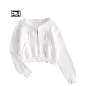 ชุดเซ็ทลำลองสำหรับผู้หญิง ออกแบบเองได้ ผ้าฝ้าย มีฮู้ด เสื้อครอปท็อปและกางเกงจ็อกเกอร์ 2 ชิ้น ชุดกีฬาถักนิตติ้ง สไตล์ลำลองพิมพ์ลาย สำหรับฤดูหนาว - Product Image 4