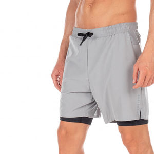 Shorts décontractés pour hommes, taille élastique, séchage rapide, double couche en toile, collection 2022, vente en gros - Product Image 6