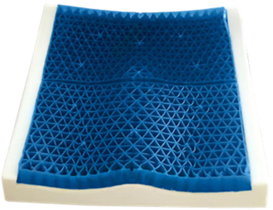Taiwan designer gel seat cushion with horizontal hole air permeable for wheelchair, car, home decorate, chair
