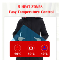 Meilleure veste chauffante intelligente rechargeable par USB pour femmes avec capuche amovible