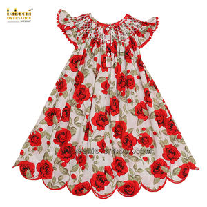 Robe longue vintage décontractée pour filles, motif géométrique brodé à la main, 100% coton certifié OEKO-TEX, ignifuge, ODM, prête pour le printemps - Product Image 4