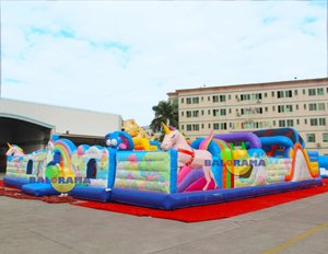 Parque temático inflable 250 metros cuadrados, 2019 parque infantil inflable más popular - Product Image 3