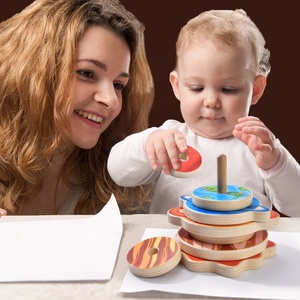 Mideer ของเล่นตัวต่อเพื่อการศึกษาของเด็ก,ของเล่นการเรียนรู้ของดาวเคราะห์ปฐมวัยหอคอยลูปสีรุ้งสำหรับเด็กอายุ1ปี - Product Image 4