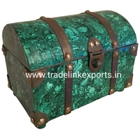 Boîte à bijoux en malachite, pierre semi-précieuse, en bois, papier, plastique, boîte cadeau pour colliers, boucles d'oreilles, emballage de bijoux