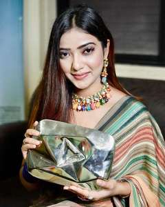 Tela de Georgette pura con tejido de ganchillo, seqnce, para trabajar por todo el saree, blusa de seda de contraste, de royal export - Product Image 1