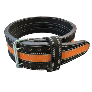 Ceinture de musculation professionnelle à double boucle en cuir de 10 mm d'épaisseur avec double couche - Product Image 3