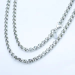 High Quality ROLO Chain 925 Sterling Silver Classic ROLOC Necklace for Unisex Best For Jewelry Making from Thailand