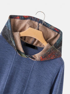 Nueva tendencia moda Out Door Sports nueva colección con capucha Premium Vintage impreso manga larga Patchwork botón Sudadera con capucha para mujer - Product Image 6