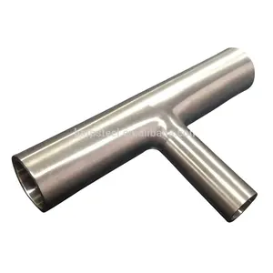 Sanitary stainless steel pipe fittings Welding reducing long tee