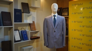 Costumes d'affaires sur mesure pour hommes en laine 100% sur mesure MTM coupe ajustée plissée avant col cranté coupe-vent Anti-rides - Product Image 5