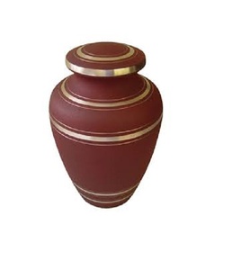 Urna de latón de cremación marrón para cenizas de humanos, adecuado para el cementerio, tamaño mediano y grande, para restos de adultos, superventas - Product Image 1