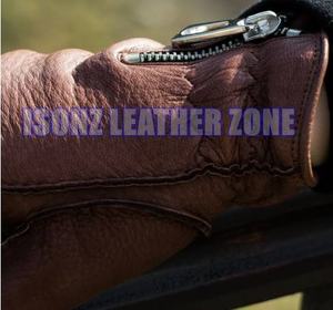 Gants en cuir véritable pour hommes, en peau de mouton italienne et peau de cerf, élégants, chauds pour l'hiver, pour l'extérieur, pour le quotidien, les fêtes, les occasions décontractées et les voyages - Product Image 4