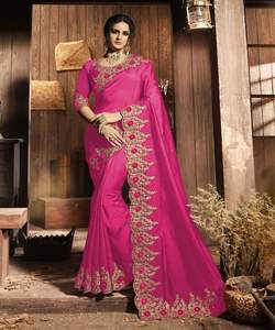 Propre fabrication lourde banarasi saree en soie avec chemisier Surat ethnicgarment textile tissus apparelgarment - Product Image 5