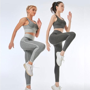 ขายส่งที่กำหนดเองยิมสวมใส่ผู้หญิงอย่างรวดเร็วแห้งออกกำลังกายกีฬาโยคะสวมชุดที่กำหนดเองผู้หญิงกางเกงขาสั้นและชุดชั้นในชุด - Product Image 3