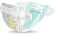 Pansy Hochwertige Einweg-Windeln USA-Herstellung XXL Mini Nr.2 Unisex Atmungsaktive Rückseite 3D-Auslaufschutz Importiertes SAP-Fluff
