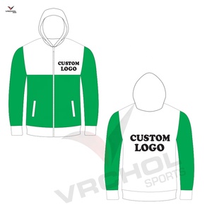 เสื้อฮู้ดดี้ผู้ชายไซส์ใหญ่สีเขียวแบบกำหนดเอง ผ้าฟลีซ สำหรับฤดูใบไม้ร่วง ดีไซน์ปักลาย  ถักทอแบบพิเศษ ป้องกันรอยยับ เป็นมิตรต่อสิ่งแวดล้อม - Product Image 1